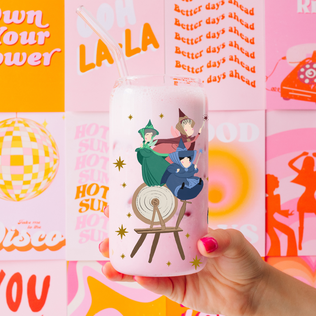 Sleeping Rose Magical Glass Tumbler