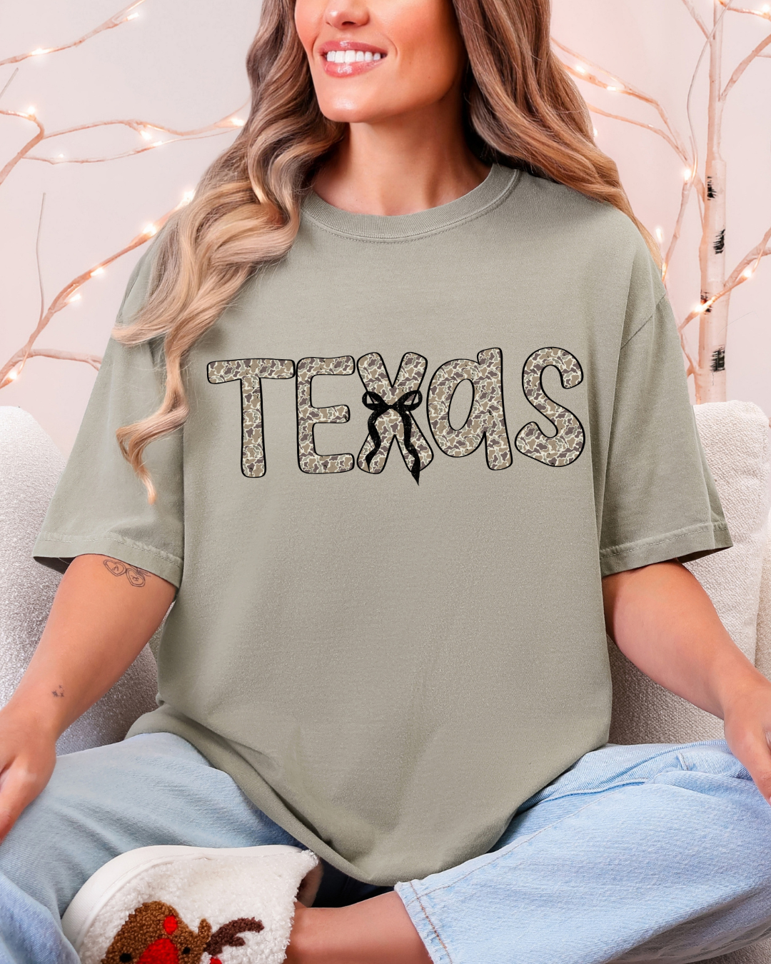 Texas Camo Coquette Tee