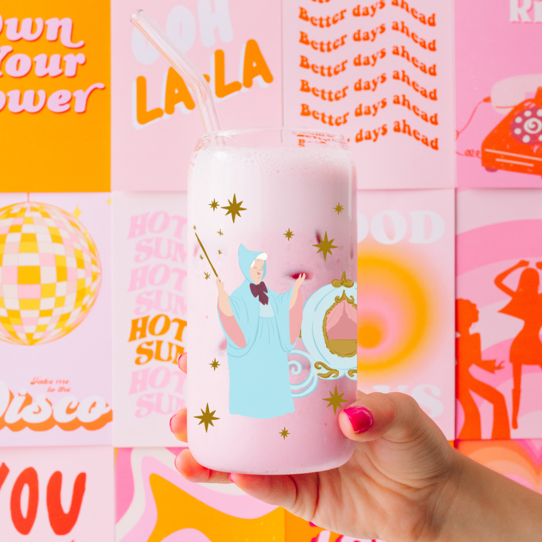 Glass Slipper Glass Can Tumbler