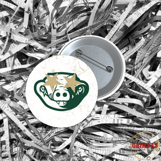 Starry Eyed Gator Splatter Gameday Button