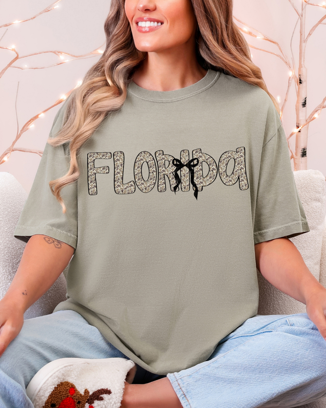 Florida Camo Coquette Tee