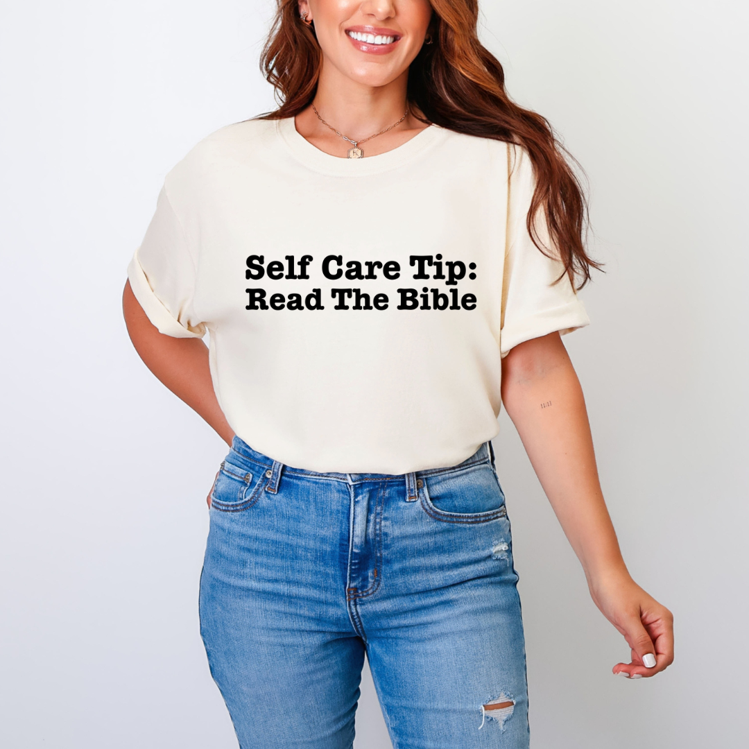 Self Care Tip: Read The Bible Comfort Colors Tee
