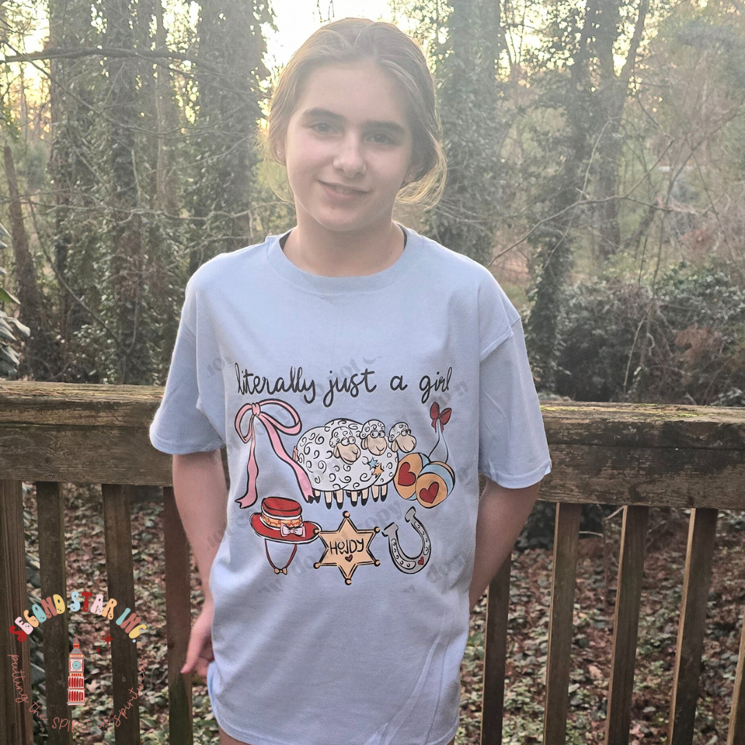 Literally Just A Girl Crew Tee