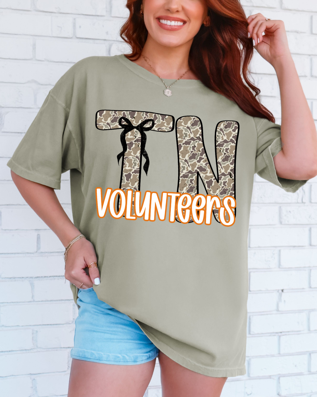 TN Volunteers Coquette Camo Graphic Tee