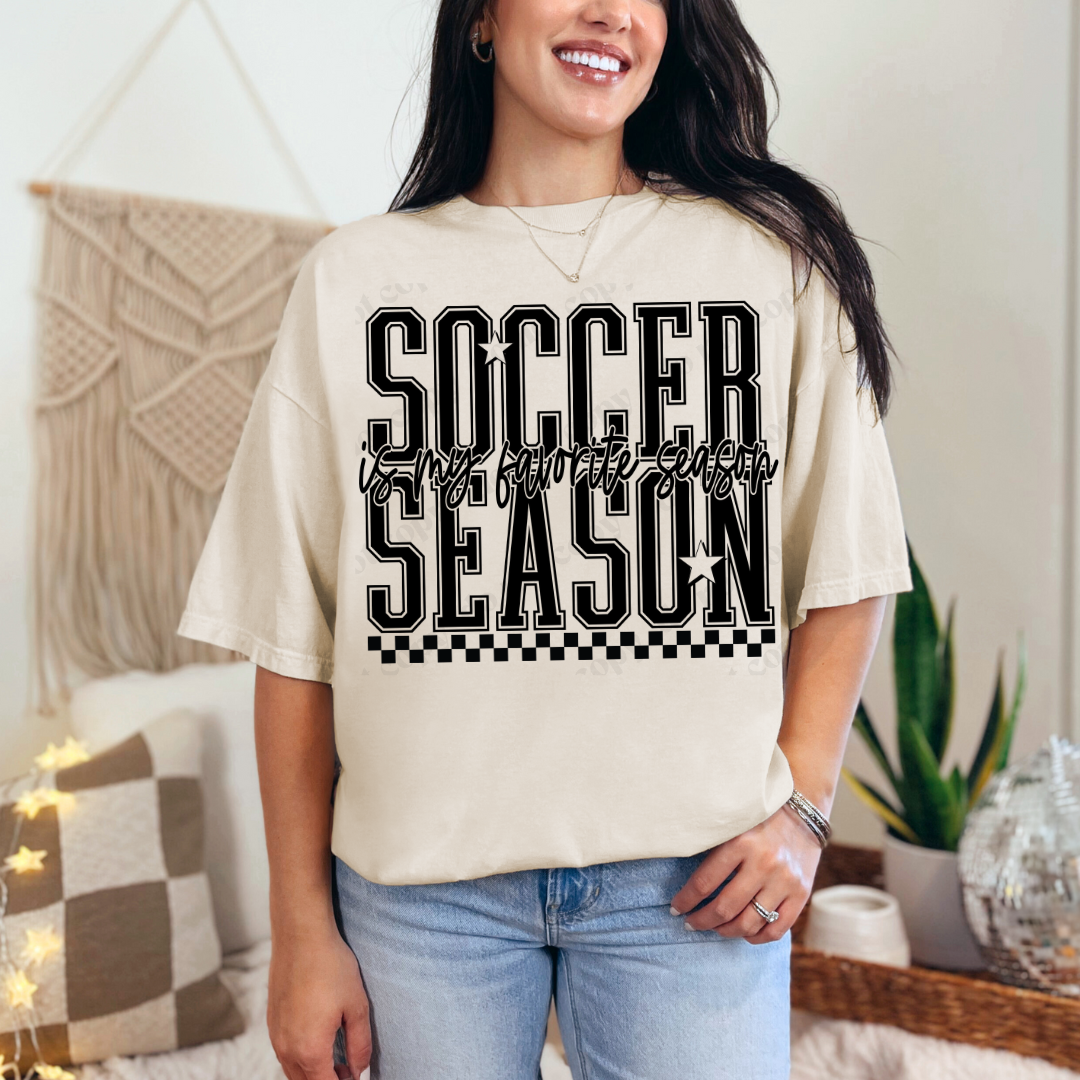 Soccer Season Is My Favorite Season Crewneck Tee