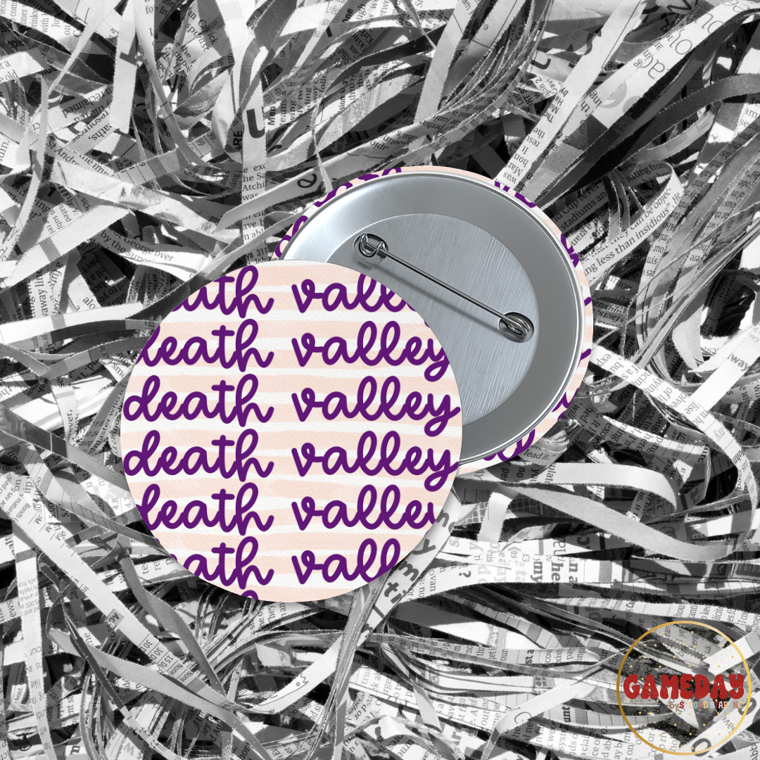 Death Valley Stripes Gameday Button
