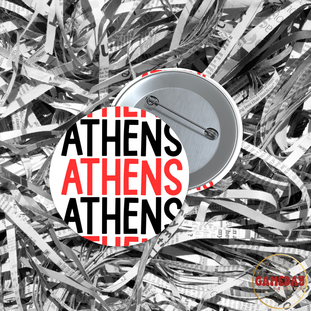 Athens Georgia Bulldogs Town Gameday Button