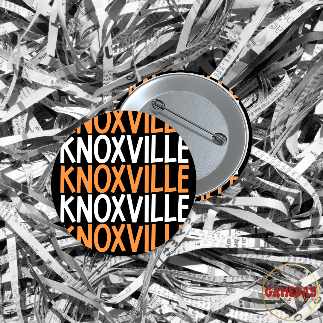 Knoxville Tennessee Volunteers Town Gameday Button