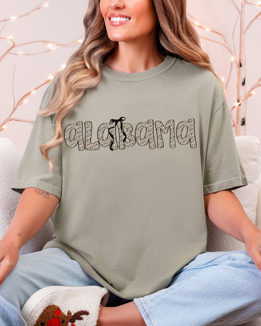 Alabama Coquette Camo Tee