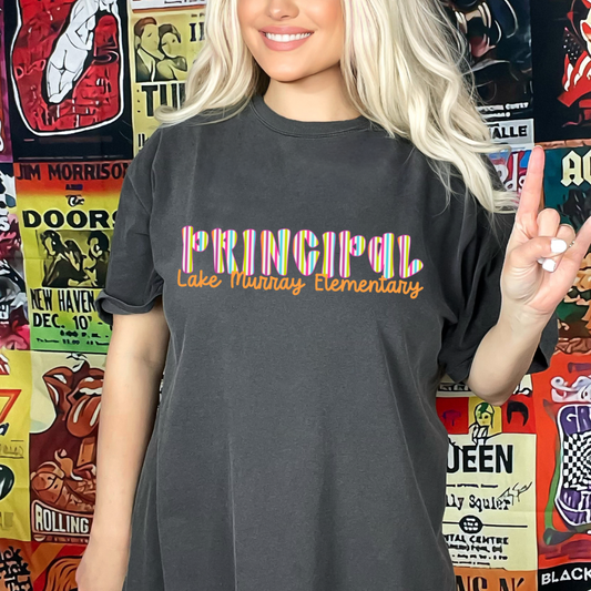 PERSONALIZED Striped Back To School Comfort Color Tee
