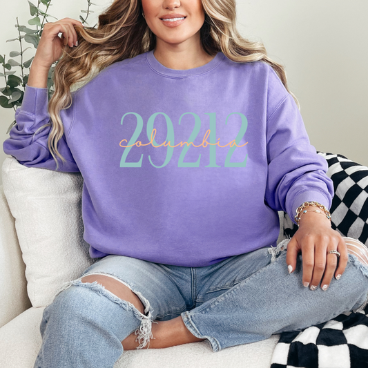 Zip Code Comfort Wash Crewneck Pullovers