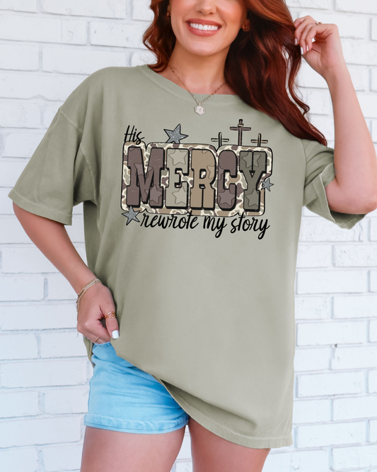 His Mercy Rewrote My Story Graphic Tee