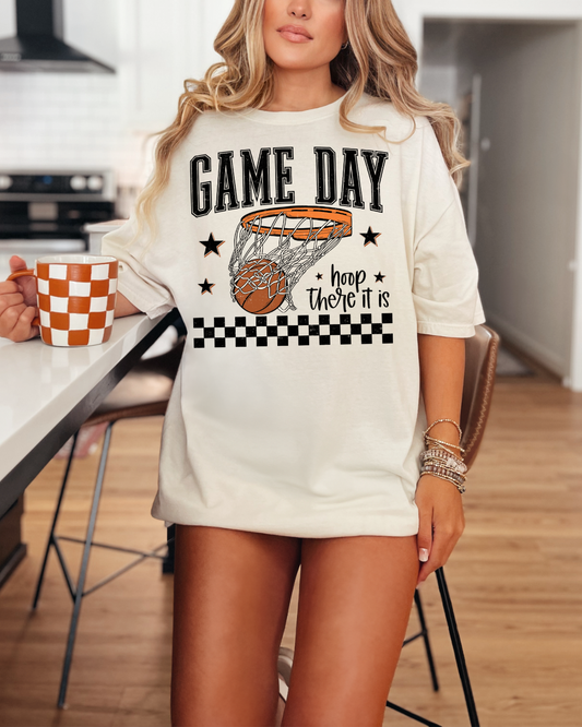 Game Day Hoop There It Is Comfort Colors Crewneck Tee
