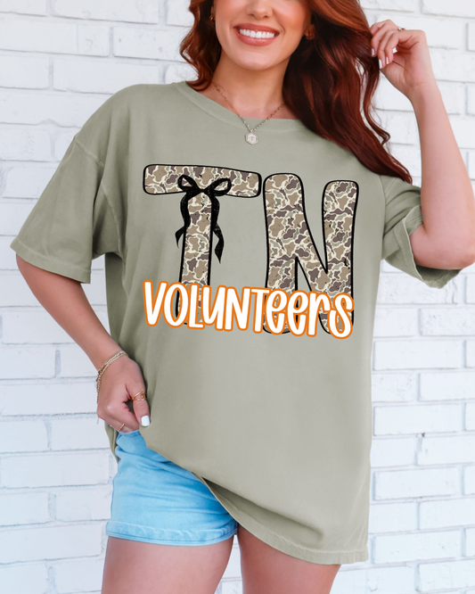 TN Volunteers Coquette Camo Graphic Tee