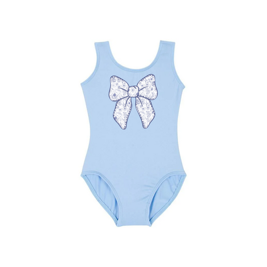 Grandmillennial Coquette Bow Leotard