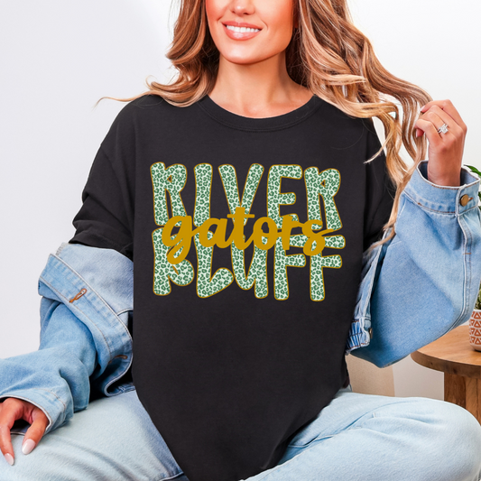 River Bluff Cheetah Comfort Color Tee