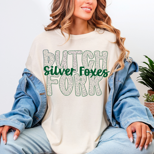 Dutch Fork Silver Foxes Cheetah Comfort Color Tee