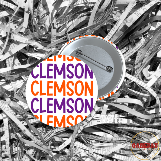 Clemson Tigers Town Gameday Button