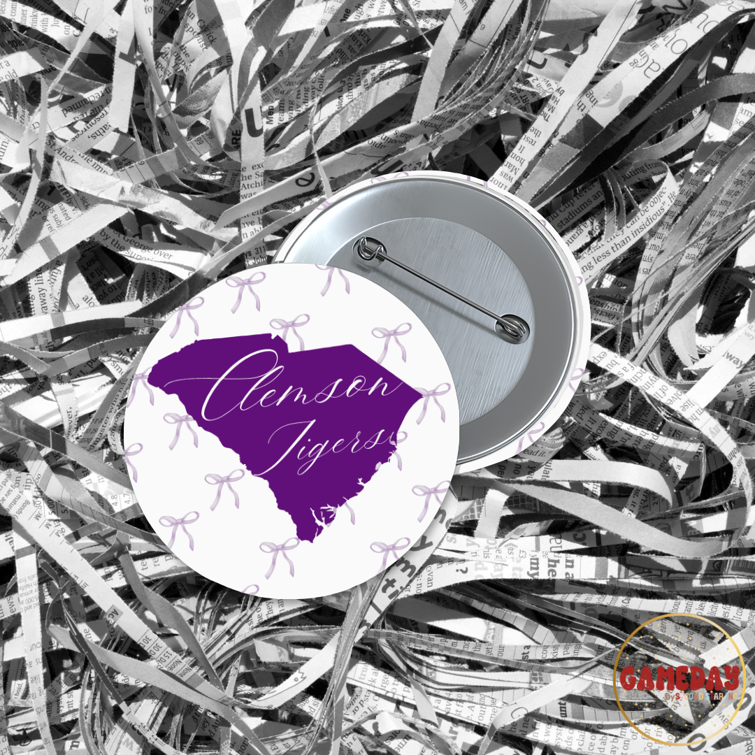 Clemson Tigers In South Carolina Button