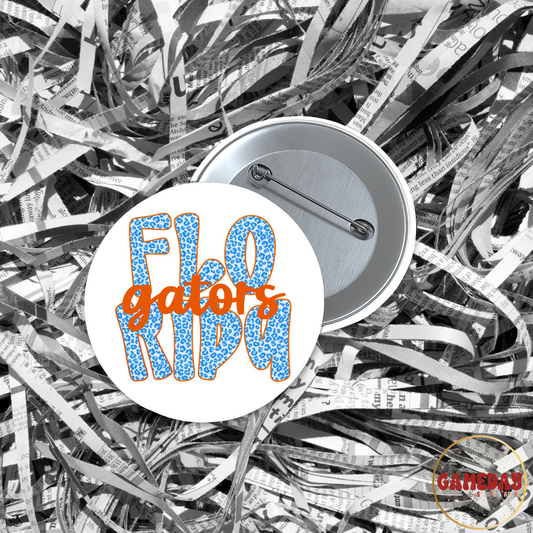 Florida Gators Cheetah Pinback Button