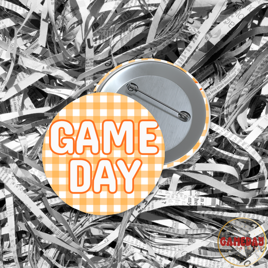 Gingham Gameday Button