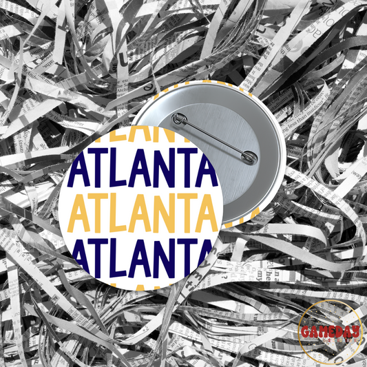 Atlanta Georgia Tech Yellowjackets Town Gameday Button