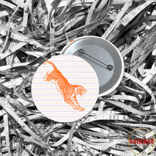 Tiger Gameday Stripe Button