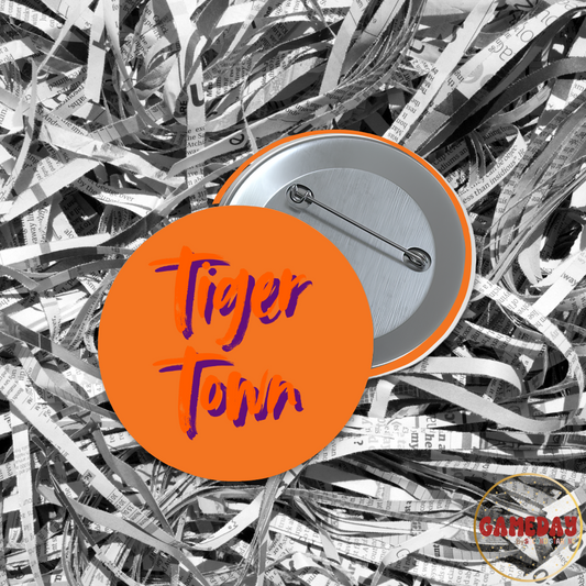 Retro Electrifying Tiger Town Button