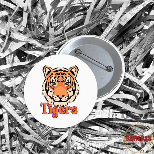 Face Of The Tigers Button