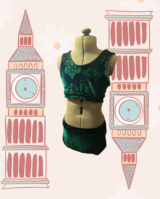 Solid Christmas Charleston Set #8 Size 8 Exclusively at Well Heeled Dancewear